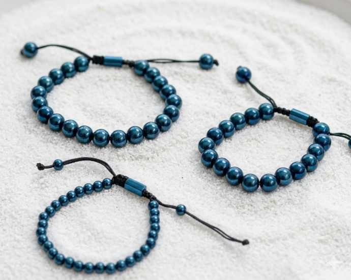 [FG-BRA-009] PROMO - Bracelet Billes Bleu - Edition Prestige