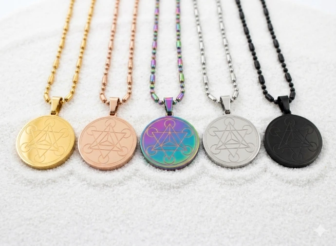 Pendentif Merkaba en inox